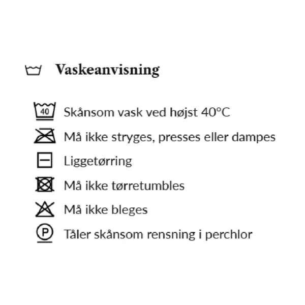 easy care tweed vaskeanvisning