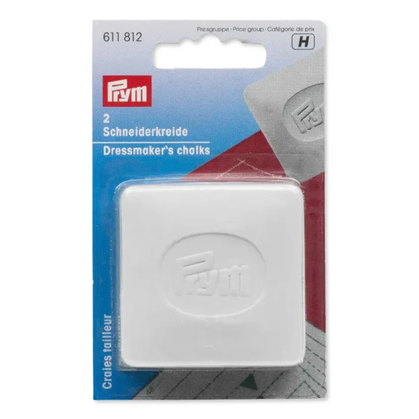 Prym skrædderkridt hvid 2stk 611 812