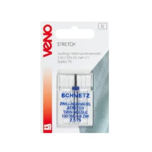 Veno/Schmetz tvillingnål 2,5mm 75