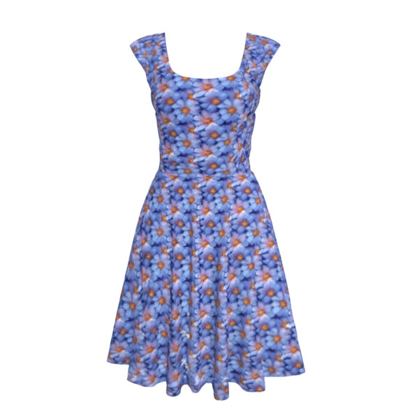 jersey print skinende lilla