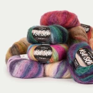 Print kid silk flere farver