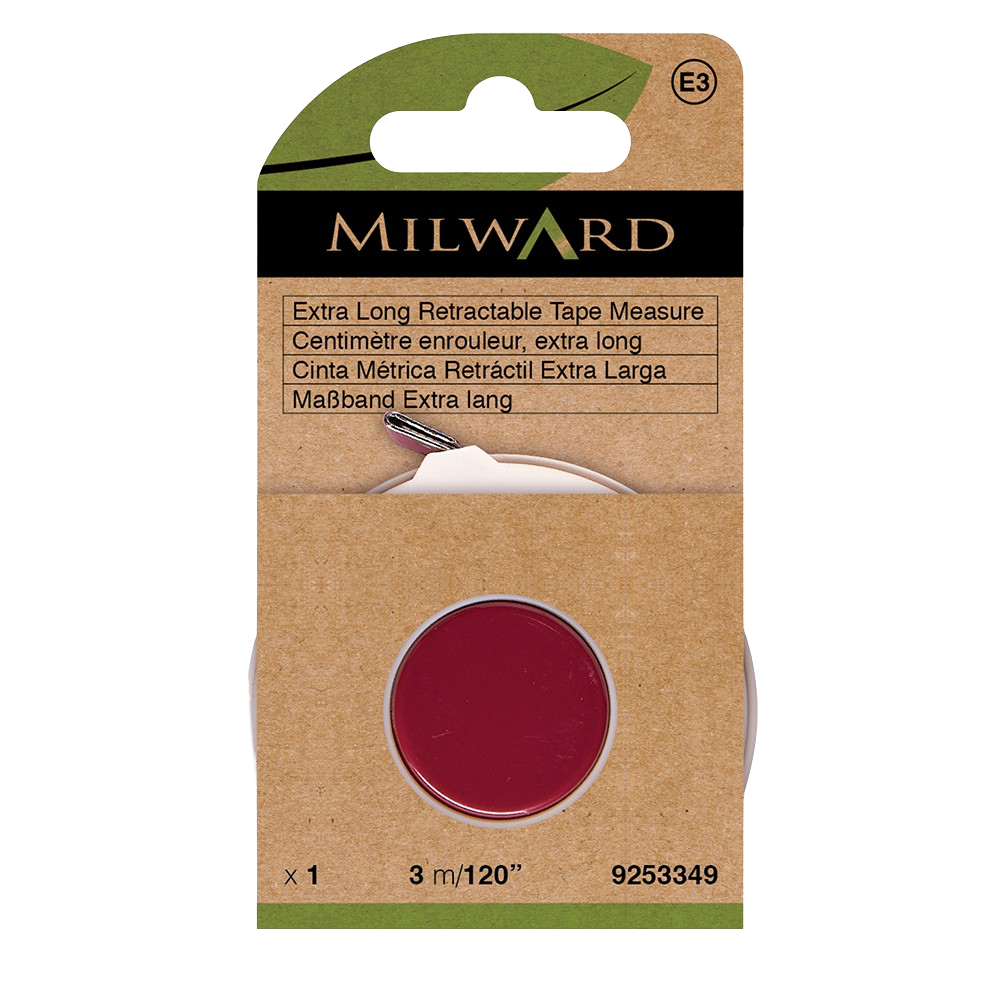 Milward rullemålebånd 300 cm – langt og præcist målebånd til syning og hobby