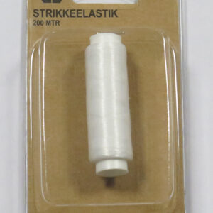 Strikkeelastik 200 meter fra Villy Jensen – stabilitet og elasticitet til dit strikketøj
