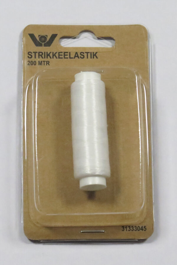 Strikkeelastik 200 meter fra Villy Jensen – stabilitet og elasticitet til dit strikketøj