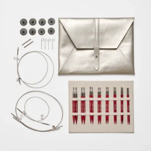 Amore Red Wooden Udskiftsbar Rundpindesæt 3.50-8.00mm