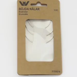 Krumnåle 3 stk 3 størrelse