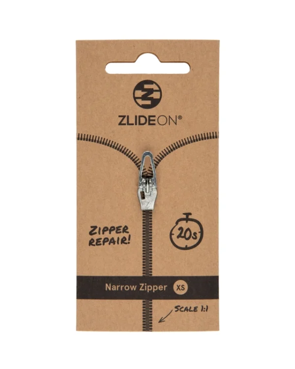 zipper repair xs sølv