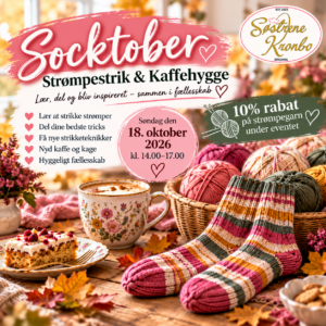 Socktober – Strømpestrik & Kaffehygge 18. oktober